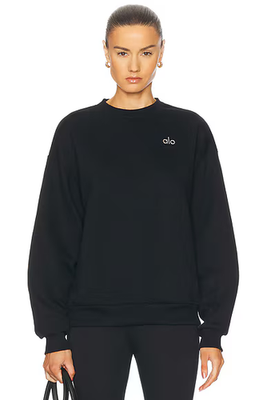 Alo Yoga Accolade Crew Neck Pullover Black Womens M | eBay
