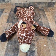 Giraffe Laying Stuffed Large 33" Animal Plush Fine Toy Brown White Vintage