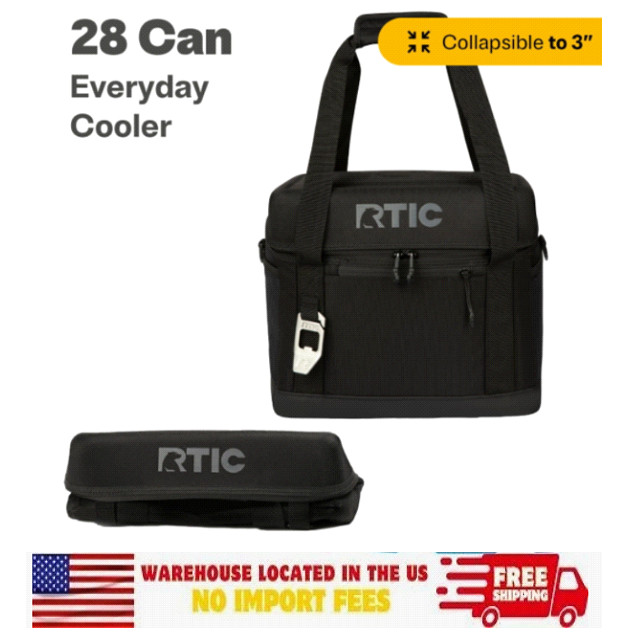 RTIC Everyday 28-Can Soft Cooler, 27-Quart Collapsible with 
