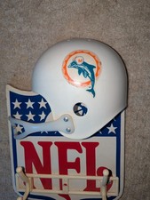 Vintage Hutch NFL Miami Dolphins Helmet Wall Mounted Coat & Hat Rack 