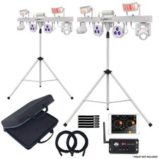Chauvet DJ GigBar Move White LED Moving Head Par Laser Light Systems w MYDMXG...