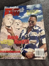 Wwf Raw Magazine September 1998 The ROCK w Catalog & Centerfold Poster WWE Aew