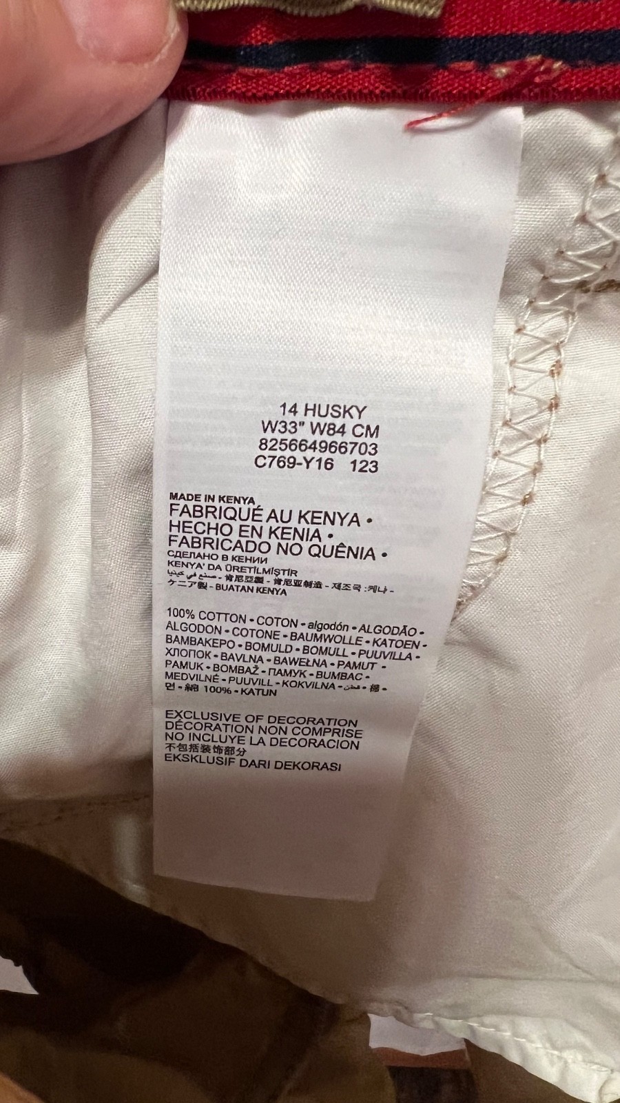 Levi shorts cargo size 14 Husky thumbnail 4