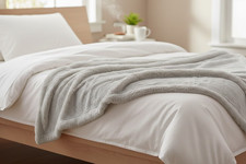 MONT CHALET Plaid Lammfellimitat Mikrofaser Rückseite 150x200 cm Decke