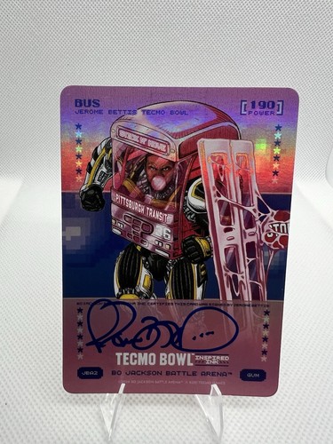 2026 Bo Jackson Battle Arena Tecmo Bowl Jerome Bettis Inspired Ink Auto SSP🚍