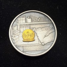 WONDER GLOBE “3OZ .999 Silver + 2G GOLD .999” #088 - TD Mint Lucky Rips Series 8