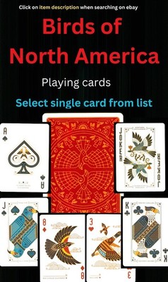 Vögel Nordamerikas Einzelkartenspielkarte - Vogel aus Liste auswählen - ZV 69