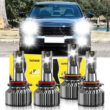 4Pcs Combo LED Headlight Bulbs High Low Beam Kit For Honda Accord 1990-2011 2012