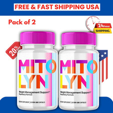  2 Pack Mitolyn Advanced Weight Loss Support Mito Lyn Maximum Strength 120ct