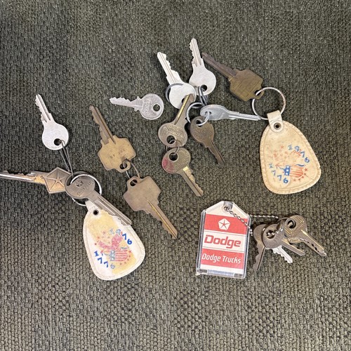 Vintage Keychain & Key Lot lot Dodge  Bicentennial