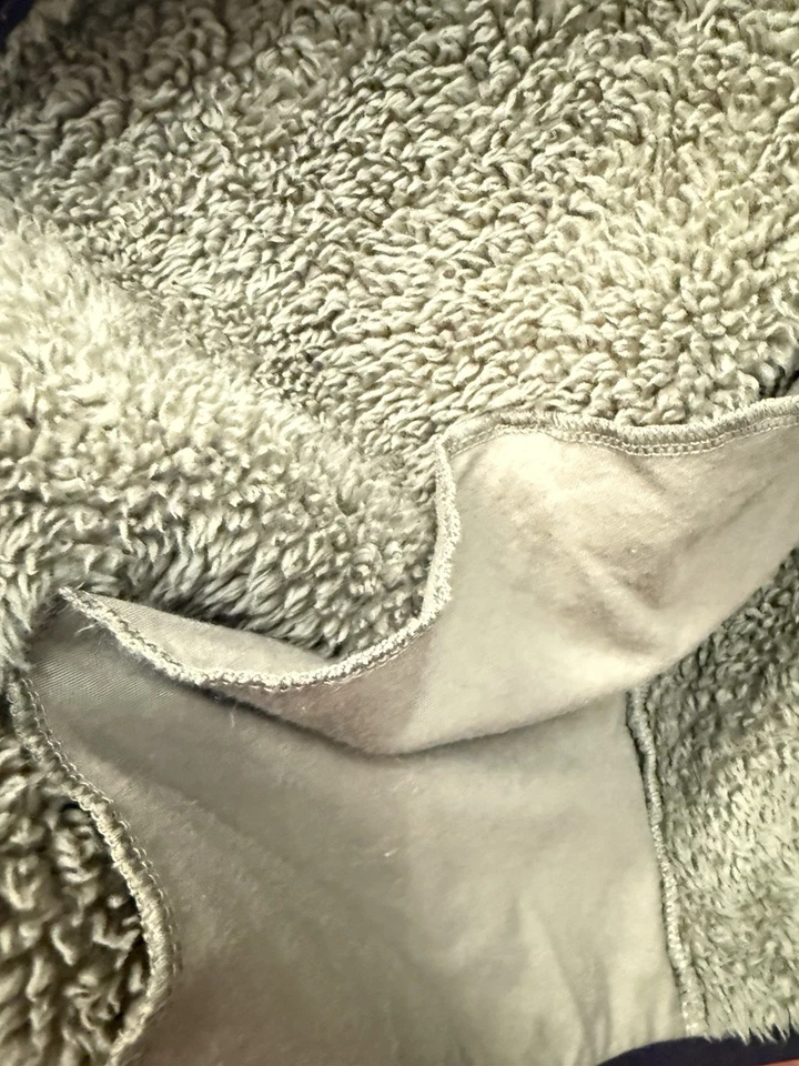 PINK Victoria's Secret Pullover Womens XL Sherpa Fleece Faux Fur Jacket Cozy - Image 3 of 4