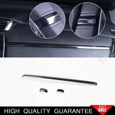For Honda CRV CR~V 2017~2021 Black Titanium Central Console Dashboard Strip Trim