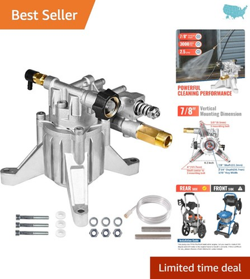 #ad High Performance 2.5 GPM Pressure Washer Pump with Thermal Protection Features $100.99