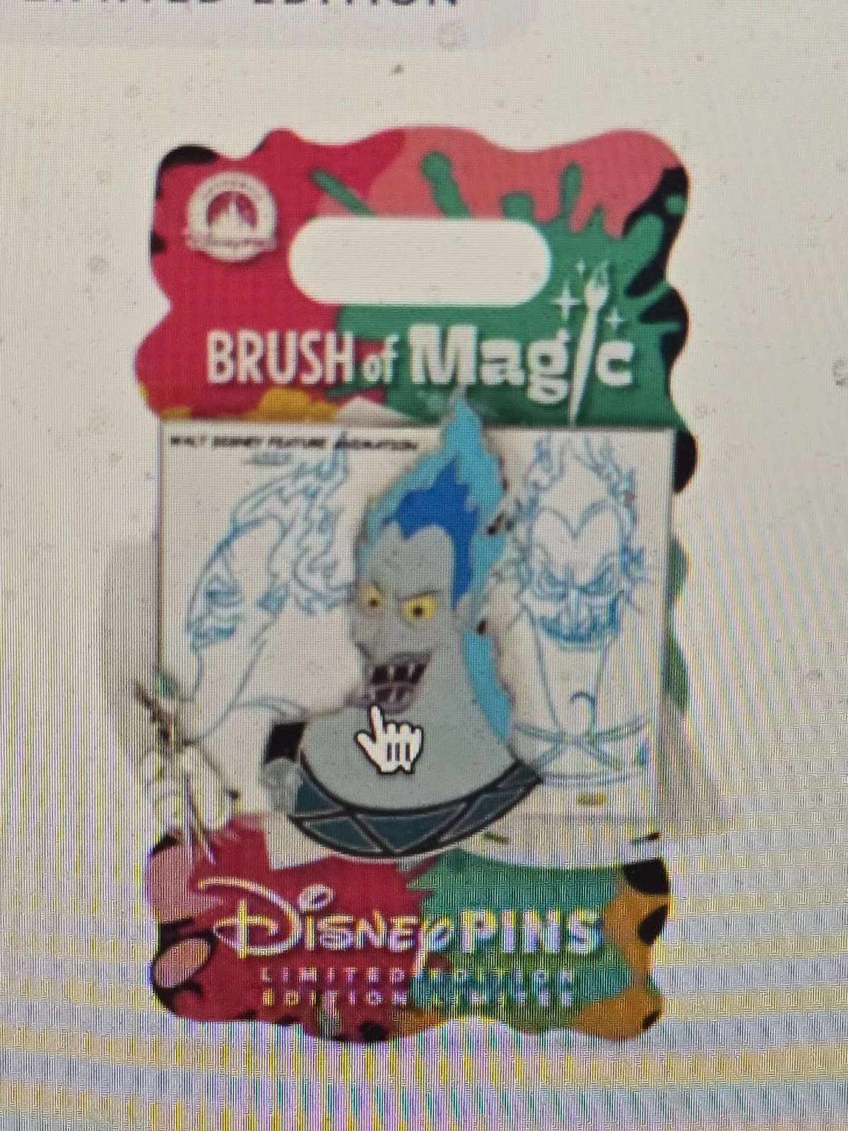Disney Brush of Magic Hades Limited Edition Single Pin
