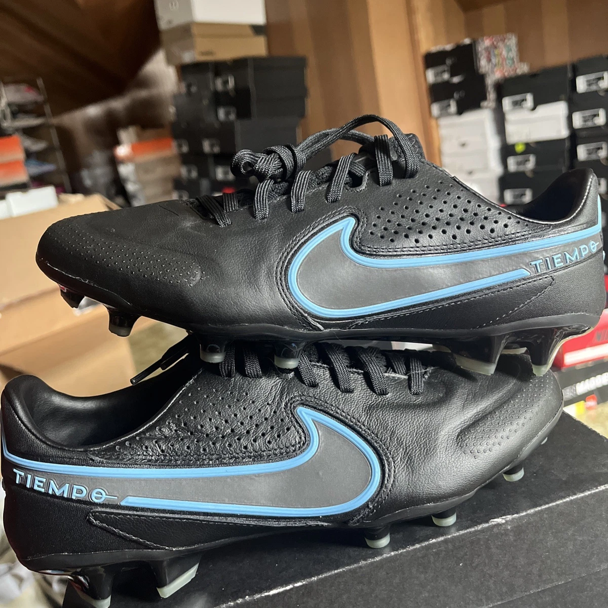 Nike Tiempo Legend 9 Pro FG Black Blue Hero for Sale