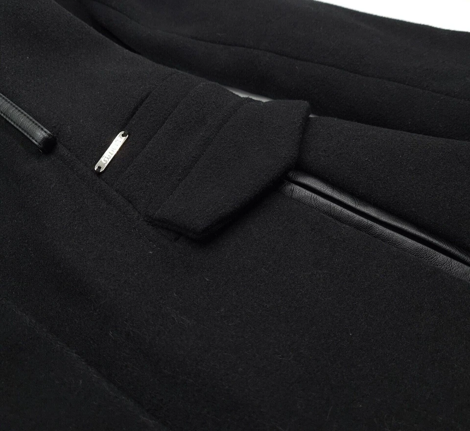 Abrigo Vintage Guess De Lana Negro Transpirable Para Damas Talla XS - Imagen 4 de 4