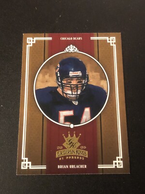 2005 Donruss Throwback Threads Gridiron Kings Brian Urlacher #GK-3 HOF