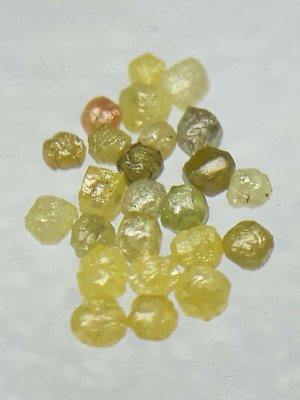 1.05 Ct 24 Pis Natural Yellow Rough Diamond Raw Uncut Diamond Scoop Diamond Lot