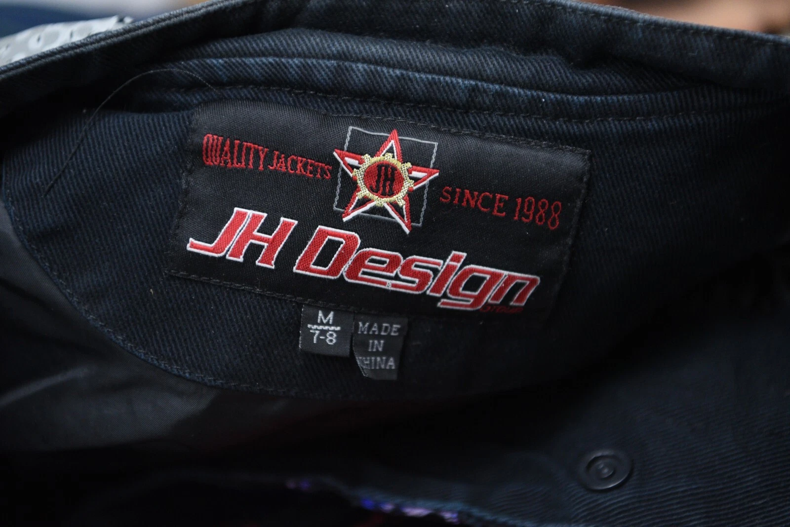 Batman Joker Jeff Hamilton Youth Medium Baseball Jacket