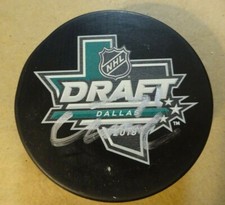 Autographed ISAC LUNDESTROM Signed 2018 NHL DRAFT Anaheim Ducks Hockey Puck 