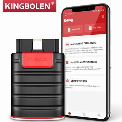 KINGBOLEN Ediag OBD2 Diagnosegerät KFZ BT Scanner Alle Autofunktion kostenlos