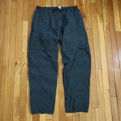 Vtg Patagonia GI II Zip Convertible Fishing Belted Pants Mens Large 32 34 Green