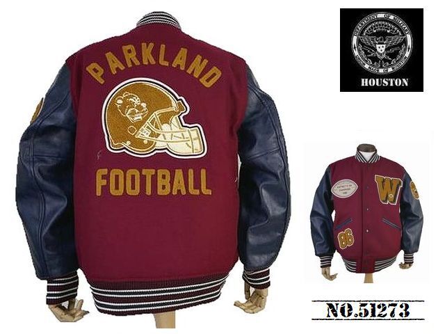 Vintage Melton Football Jacket No.51273 Maroon Size L Heavyweight Outerwear