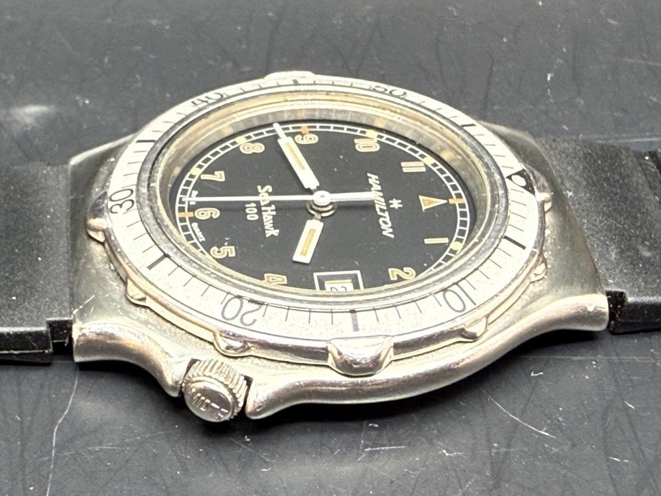 Vintage Hamilton Sea Hawk 100 Skin Diver Watch eBay