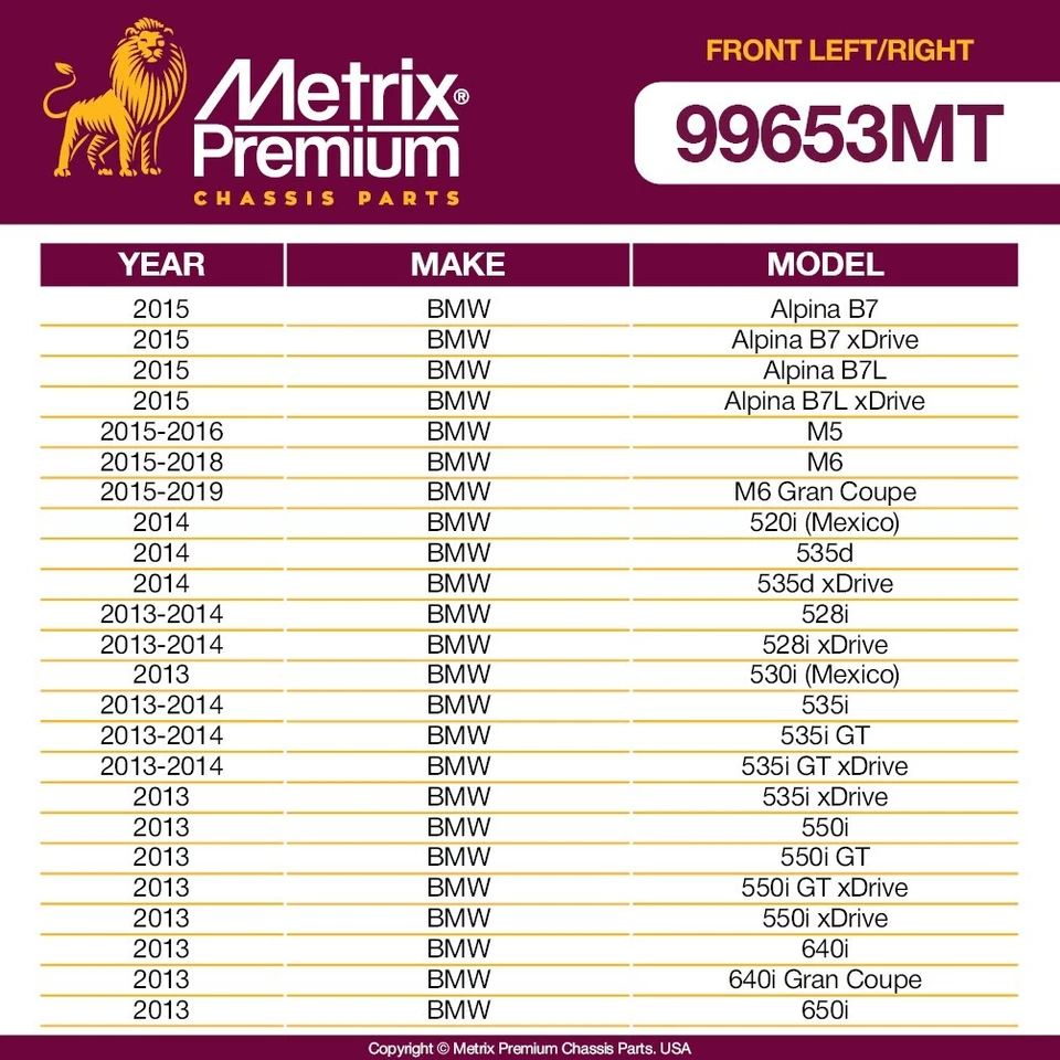 Front L&R Tie Rod End Assembly for BMW 528I 535I GT 535D 550I GT 640I 650I M5 M6 - Image 3 of 4