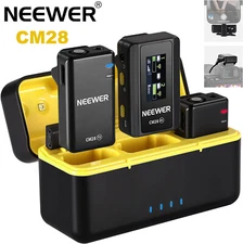 NEEWER CM28 656ft Wireless Lavalier Microphone System Video Recording TX+TX+RX