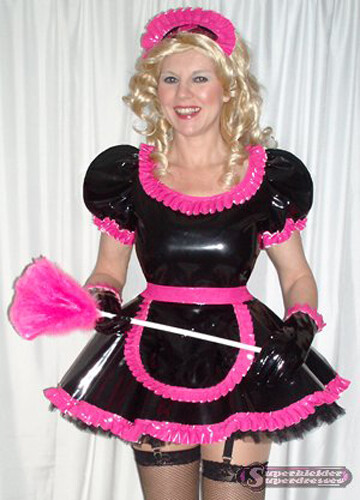FRILLY SISSY MAID DRESS APRON CUSTOM 
