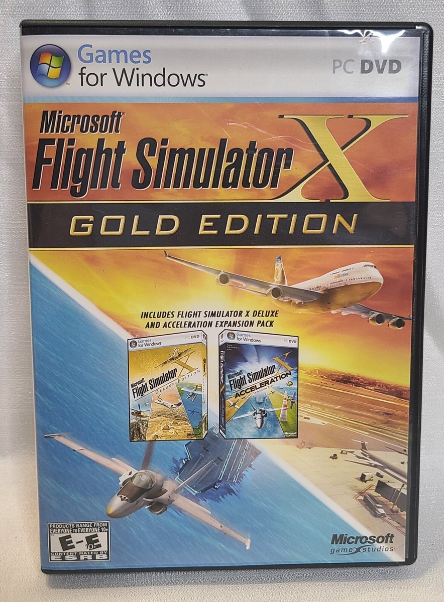 Microsoft Flight Simulator X Gold Edition - Complete PC Game