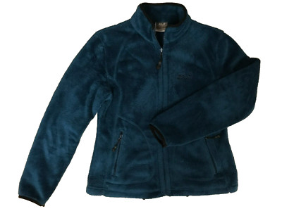 JACK WOLFSKIN Nanuk Sweatshirt/Jacket Women's Fleece Full Zip Teal, size M