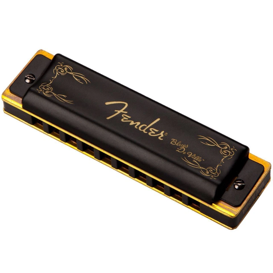 Fender Blues DeVille 10-Hole Harmonica 7-Pack w/Case, Keys C, G, A, D, F, E, Bb - Image 4 of 4
