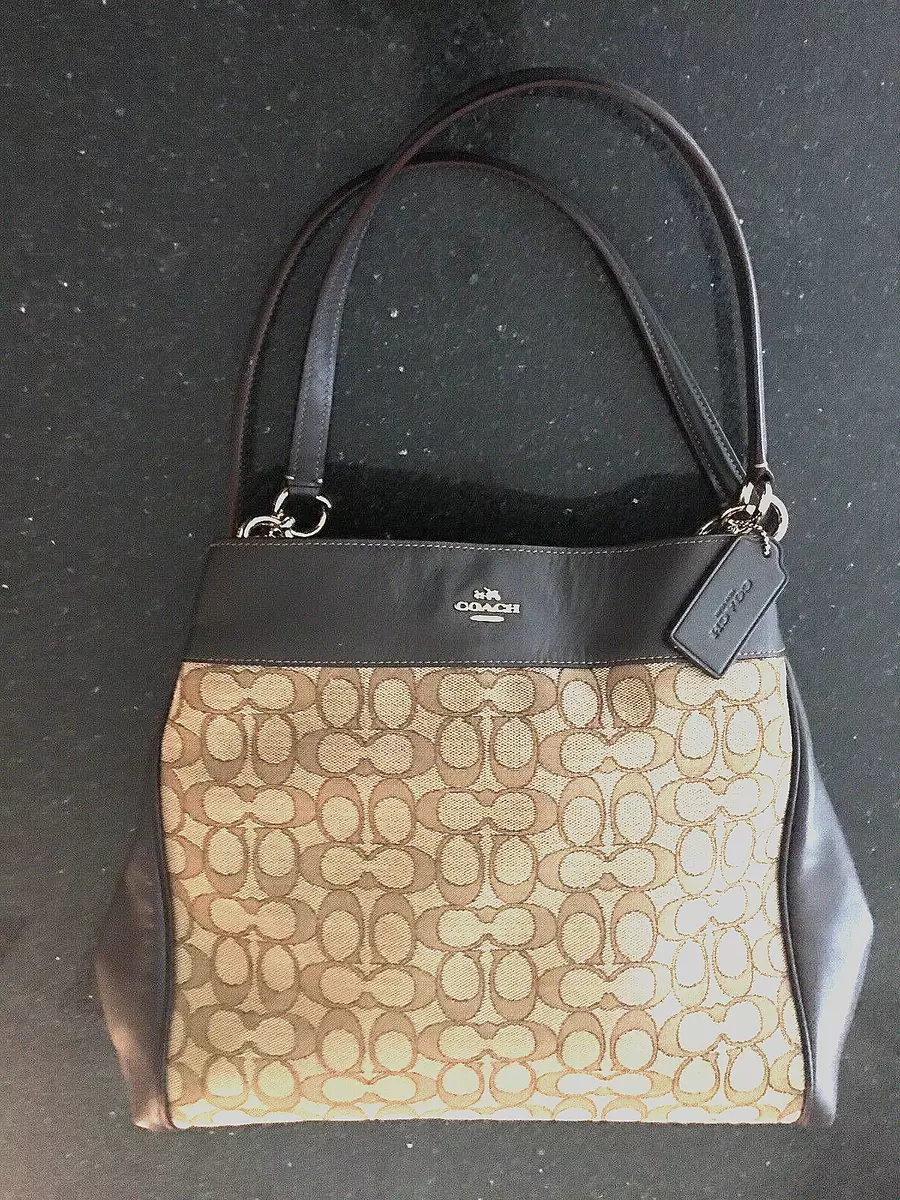 Coach F57612 Signature Jacquard Lexy Shoulder Bag Handbag Purse eBay