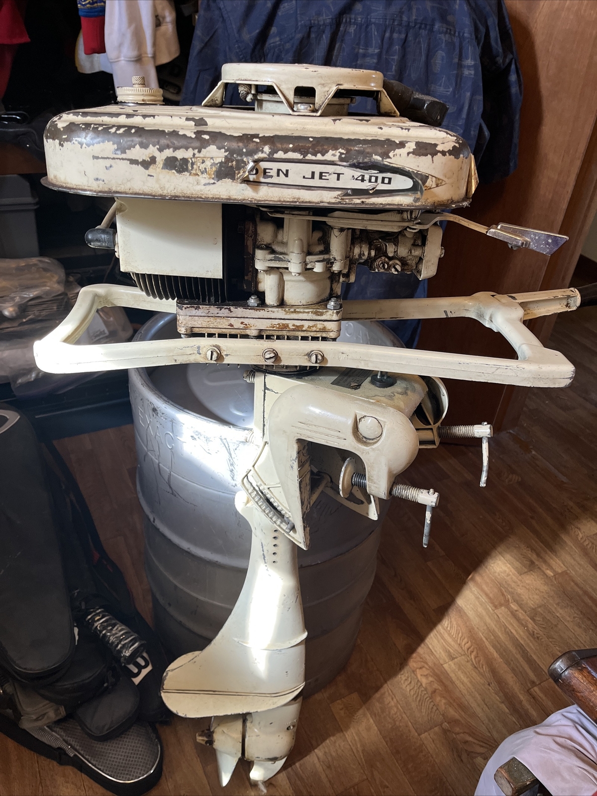 eska company golden jet 400 Boat Motor Outboard Motor Gold Vintage eBay