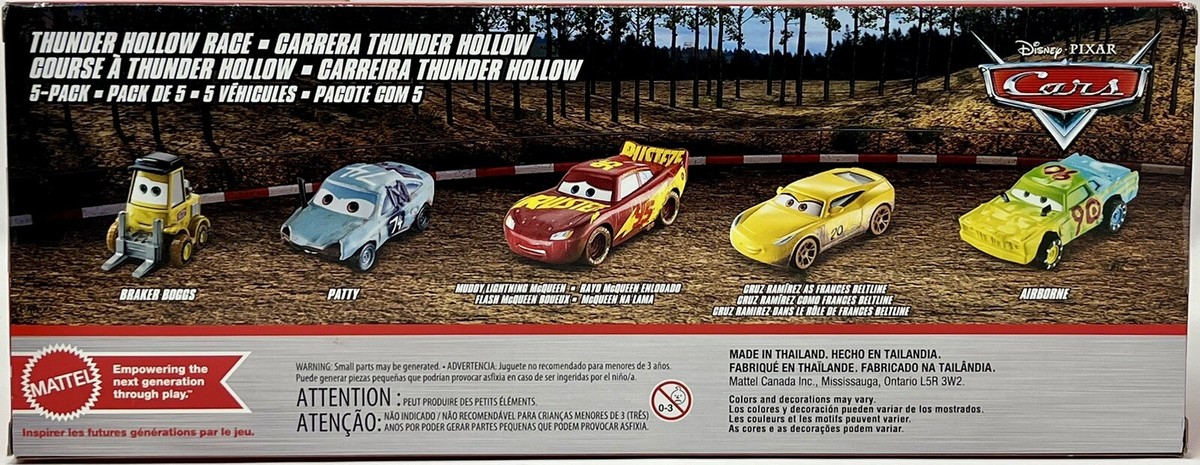 Disney Pixar Cars 5-Pack Thunder Hollow Race Braker Boggs Patty