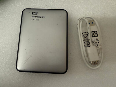 WD My Passport for Mac 1TB WDBLUZ0010BSL-01 External Hard Drive Silver USB 3.0
