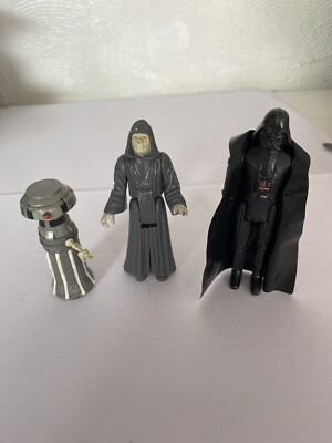Vintage Star Wars Action Figuren Medical Droid, Darth Sidious & Vader