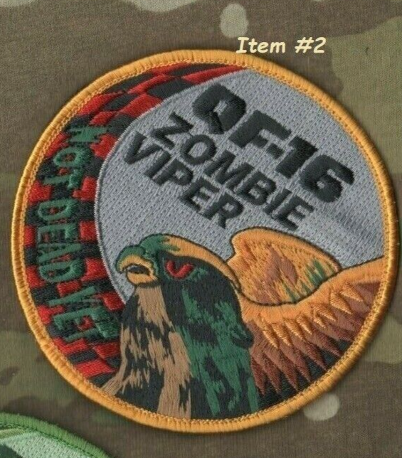 FULL SCALE AERIAL TARGET vêlkrö PATCH: QF-16 SWIRL ZOMBIE VIPER