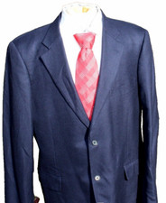 John W Nordstrom Mens Navy 100 Cashmere Blazer 46L Loro Piana Italian Cashmere