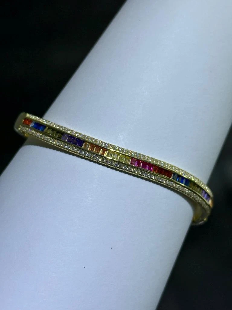 Rainbow 2024 sapphire bangle
