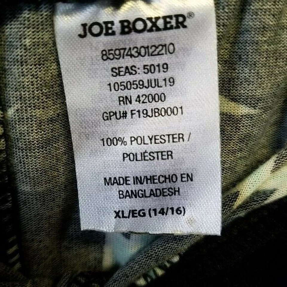 Pantalones de pijama Joe Boxer para niñas talla XL negro blanco estampado de rayos Foto 3 de 4