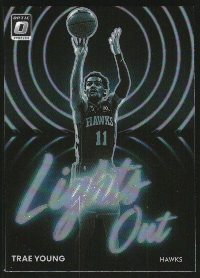2022-23 Donruss Optic Lights Out Holo #8 Trae Young