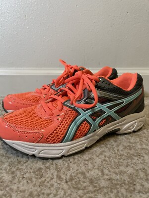 Asics Gel-Contend 2 Gray Coral Blue Running Shoes Women s 7 US (T474Q)