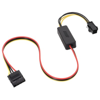 PC Motherboards 4Pin CPU to Standard 4Pin Molex Power Adapter Extension Cable
