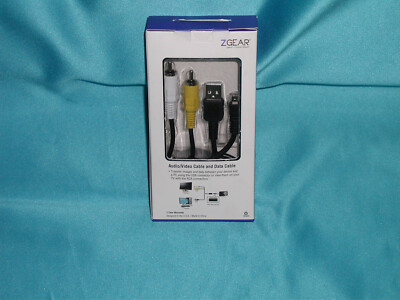 ZGEAR ZGBX3350 Mini USB 8Pin Flat 5ft AV Cable ''Factory New Great SALE'' WOW!!