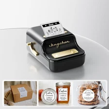 NIIMBOT B21 Retro Label Maker with Tape Portable Bluetooth Thermal Printer Black