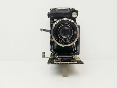 Ensign 320 Selfix Folding Film Camera with 6.3 105mm Lens + Case