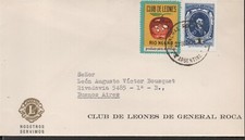 LIONS CLUB-COVER.ARGENTINA CIRCULATED COVER WITH CINDERELLA-
